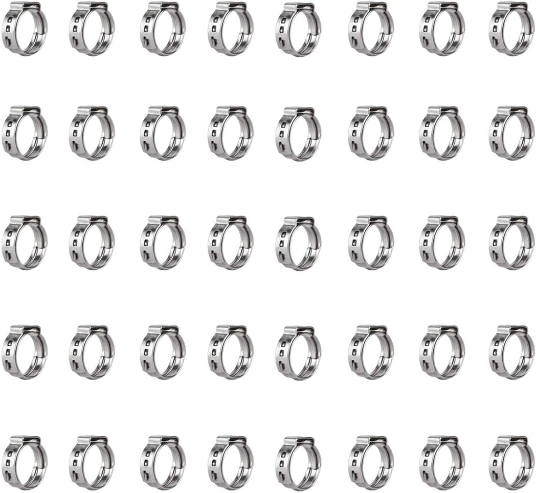 304 Stainless Steel Single Ear Hose Clamps - Durable & Corrosion-Resistant