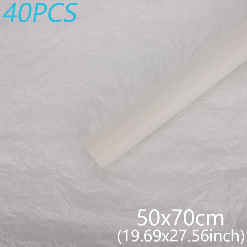 40Pcs 50*70cm Tissue Paper Flower Bouquet Wrapping For Florist Wedding Birthday Party Gift Flower Paper Home Decoration Party