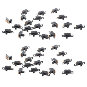 40Pcs 5V 0.3 A Mini Size Black SPDT Slide Switch for Small DIY Power Electronic Projects,40 x SPDT slide switch,black