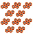 thumbnail image 1 of 40Pcs 6X30X13mm Plastic Coated Sealed Bearings Steel 606ZZ Deep U Groove Guide Pulley Rail Rolling Bearing Wheel, 1 of 6