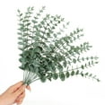 thumbnail image 1 of 40Pcs 7 Color Mixed Artificial Eucalyptus Stems, Real Touch Leaves Branches, Greenery Stems Plants for Wedding DIY Bouquets Floral Arrangement Home Decor(Spray White), 1 of 7