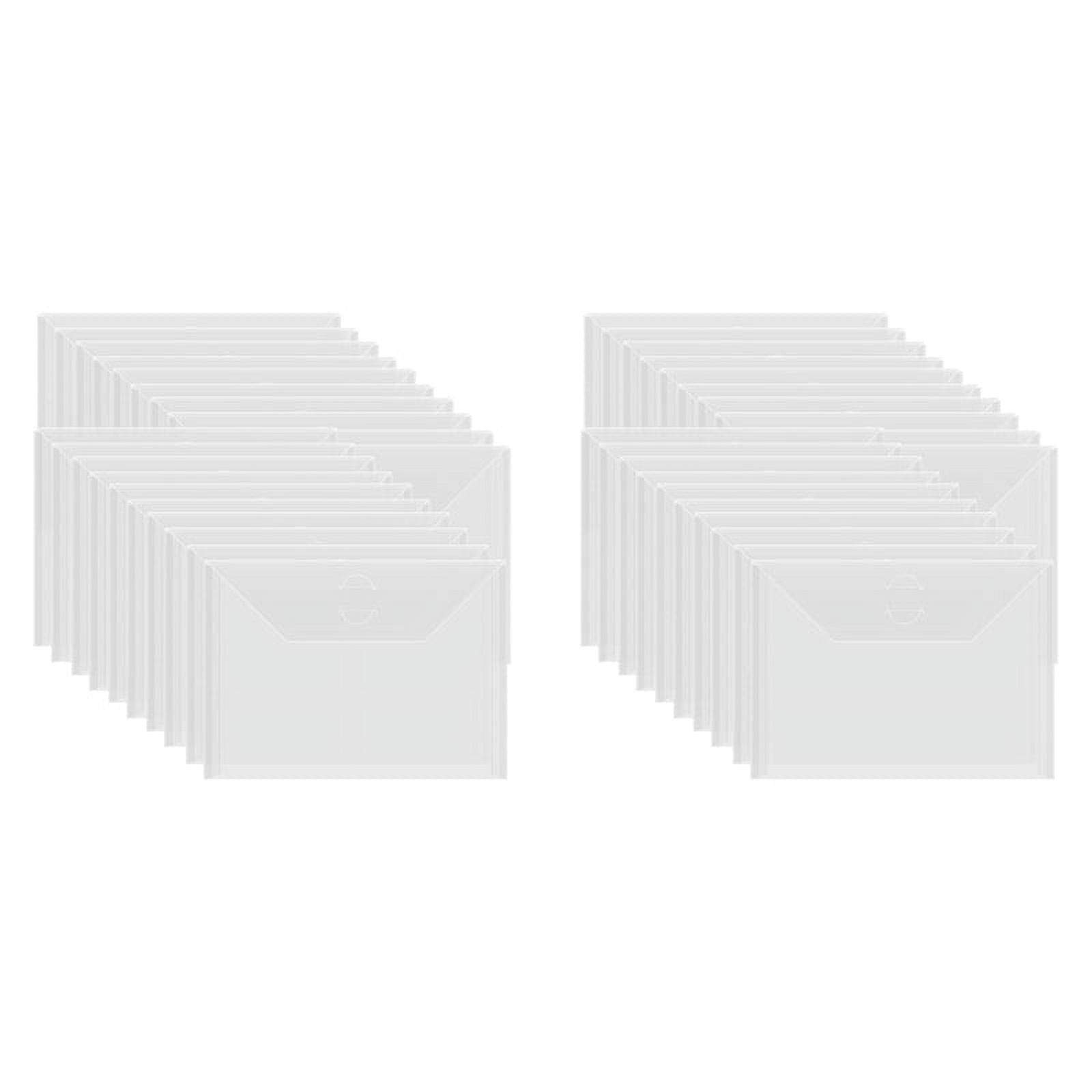 40Pcs 7x5In Storage Envelopes,Resealable Plastic Envelopes Pockets ...