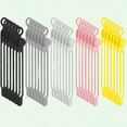 thumbnail image 1 of 40Pcs Silicone Cable Tie Strap, Adjustable Reusable Cable Organizer (5 Colors), 1 of 5