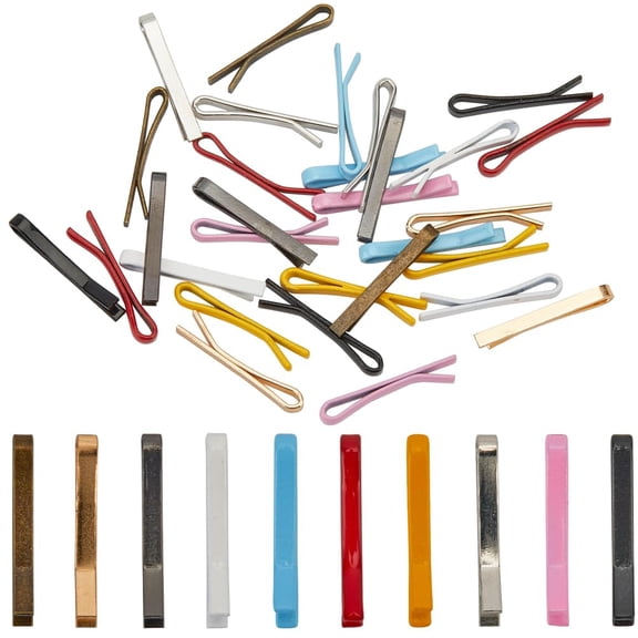 40Pcs Alloy Hair Bobby Pins 10 Styles Multi Colored Tiny Hairpins Hair Styling Clips Metallic Barrettes Hair Clips With 1 Storage Box for Women Fine Hair Craft Supplie diy