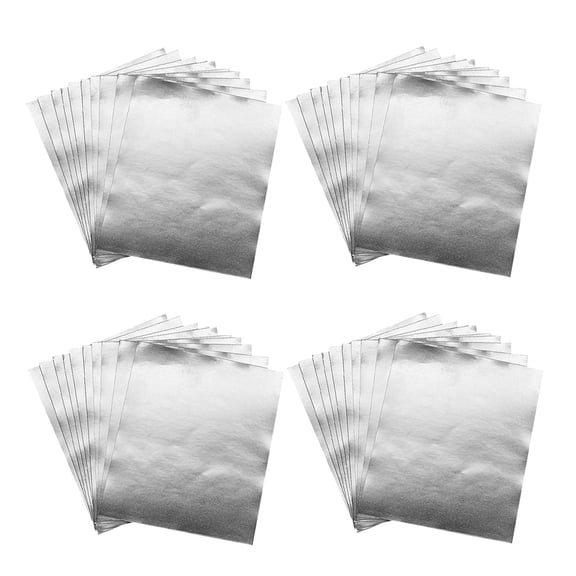 40Pcs Aluminum Adhesive Sheet Pot Patch Repair Tape for Kitchen Cookware Silver High Temp Resistant