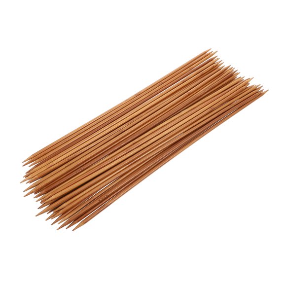 40Pcs Bamboo Knitting Needles Long Wool Hat Knitting Sticks Portable Knitting Rods