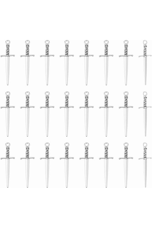40Pcs Bookmark Charms Tibetan Style DIY Alloy Big Pendants 58mm Punk Earring Charms for Book Lover Silver Anime Figures Decoration Charm Charm for Jewelry Making Making DIY