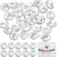 thumbnail image 1 of 40Pcs Brass Spacer Beads Nuggets Silver 6x5x1.5mm Hole: 1.4mm, 1 of 6