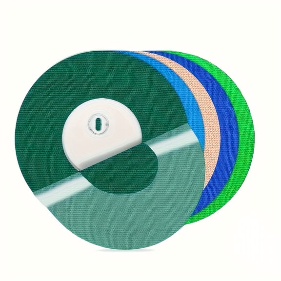 40Pcs CGM Sensor Adhesive Patches, Waterproof Breathable Sensor Covers for Glucose Monitoring Devices, Hypoallergenic Latex Free Tape with No Center Glue, Long Lasting Sensor Protection