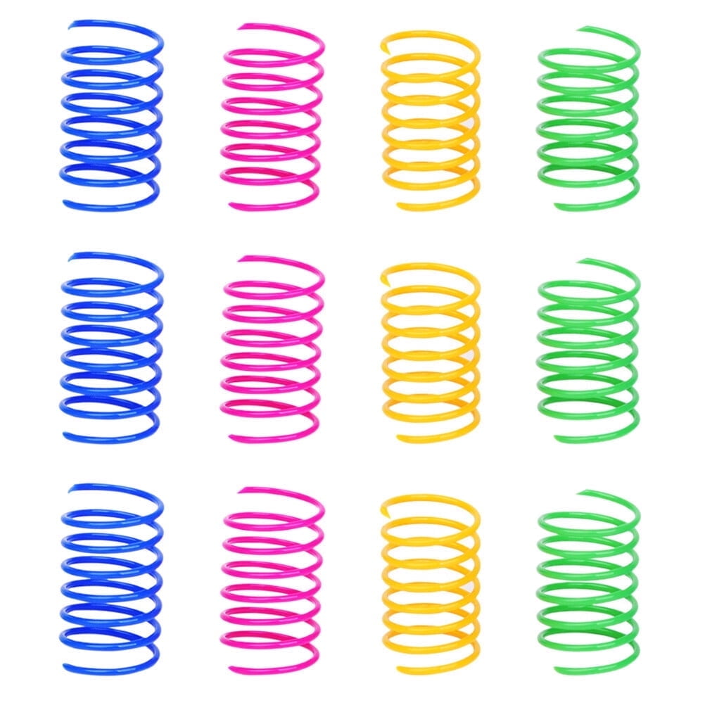 40Pcs Cat Spring Toys Rubber Springs Pet Teaser Toys Cat Interactive Toys