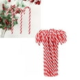 thumbnail image 1 of 40Pcs Christmas Plastic Candy Cane, 5.9in Christmas Tree Hanging Ornament for Christmas Decorations (Red White), 1 of 8