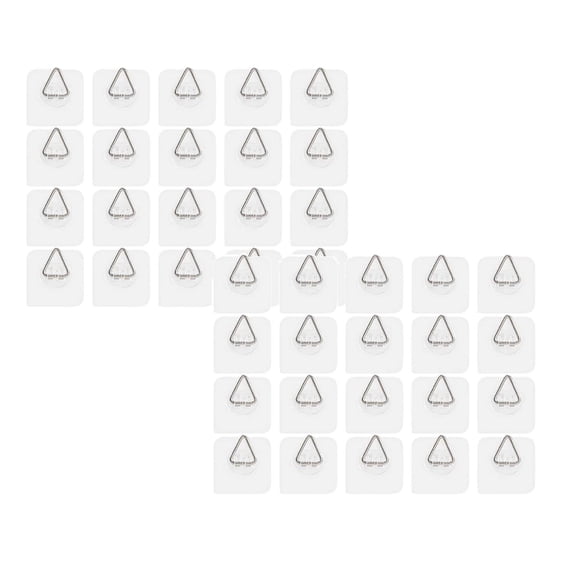 40Pcs Clearance Sale! Wall Plate Hooks Vertical Picture Hanging Hooks For Decorative Plates Photo Frames Paintings And Art Hooks Practical Home Decor 2.4" X 2.4"