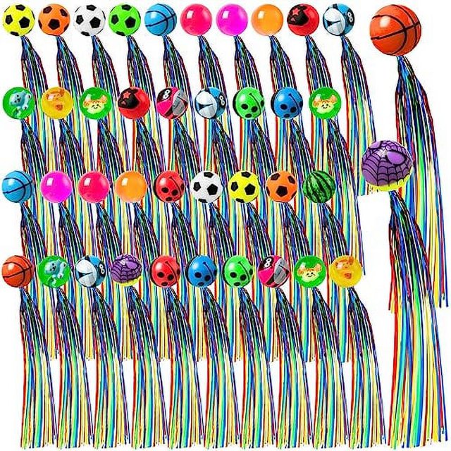 40Pcs Comet Balls Bouncy Balls Party Favors for Kids Super Bouncy