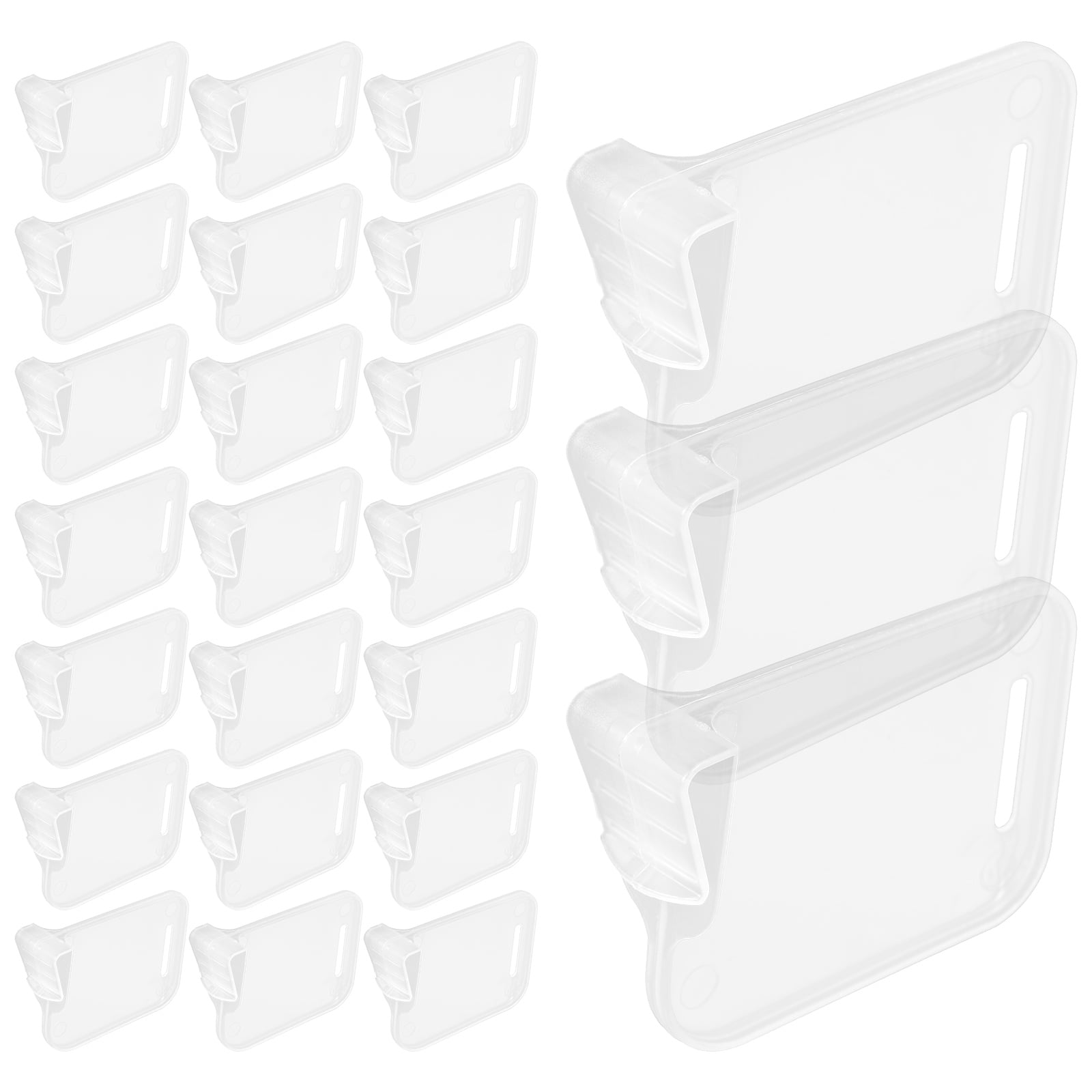 40Pcs Convenient Fridge Dividers Transparent Plastic Dividers Removable