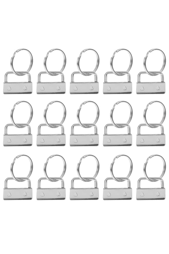 40Pcs Convenient Key Chain Making Supplies Key Fob Hardware Metal Keychain Hardware Part
