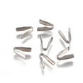 thumbnail image 1 of 40Pcs Cord Ends with Metal End Caps Fastener Clasps Stainless Steel Crimp Cord Ends for Bracelet Necklace Jewellery Making(Stainless Steel Color), 1 of 2