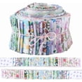 thumbnail image 1 of 40Pcs Cotton Floral Jelly Roll Fabric 39 x 2.6in Cotton Quilting Bundle Precut Patchwork Spring Summer Flower Quilting Strip Chinoiserie Fabric for Blanket Rug Uolstery Home Decor Crafts 1set, 1 of 9