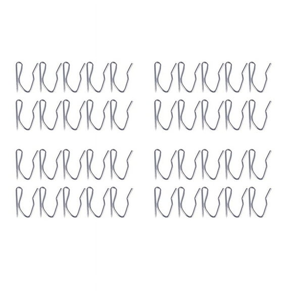 40Pcs Curtain Drapery Pin Hooks - Silvery