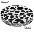 thumbnail image 1 of 40Pcs Disposable Dessert Plates, Farm Animal Theme Party Paper Plates, Party Supplies for Western Cowboy Cow Theme Baby Shower Birthday Party, 1 of 7