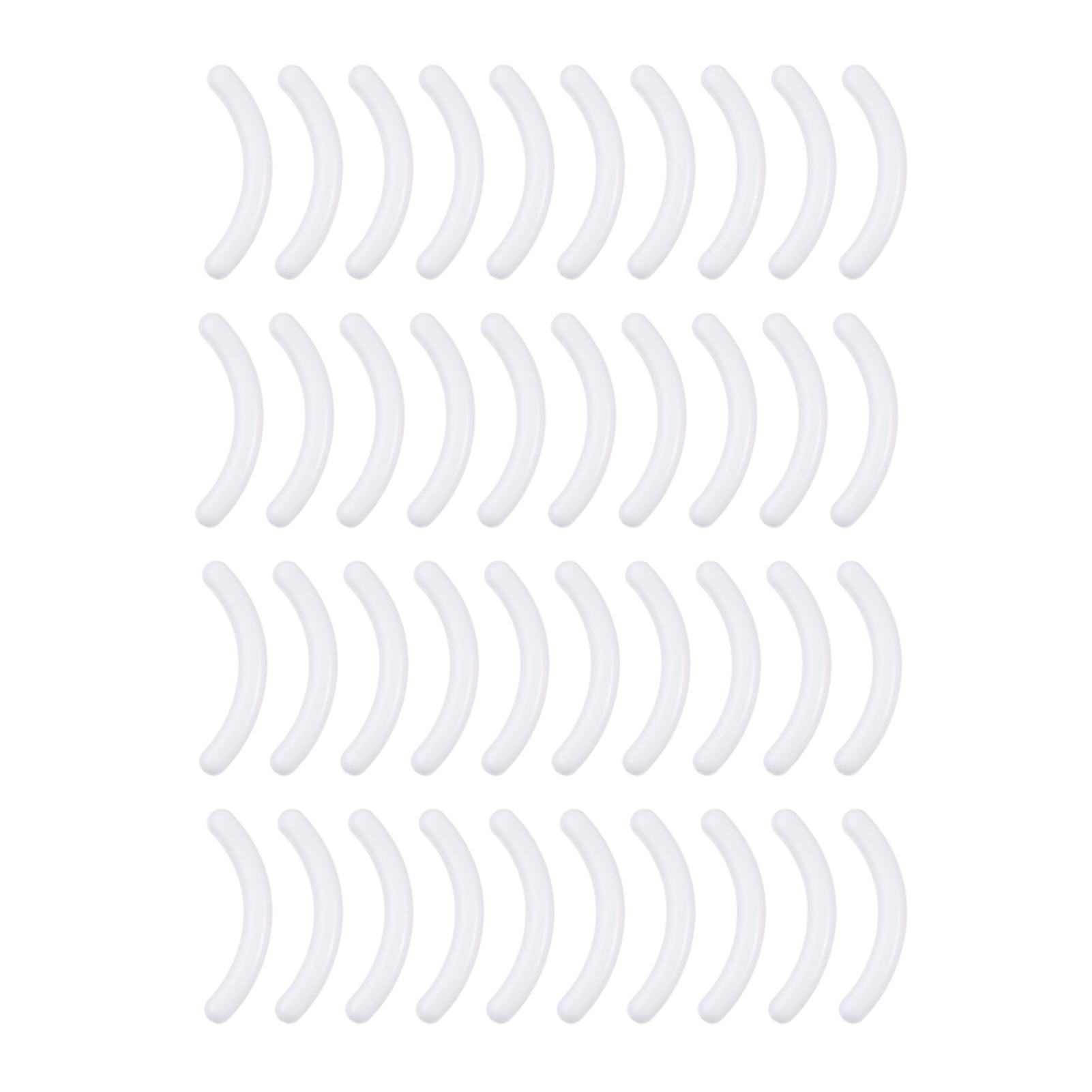40Pcs Eyelash Curler Pads Fine Workmanship Smooth Surface Heavy-duty Eyelash Curler Refill Replace Pads for Girl