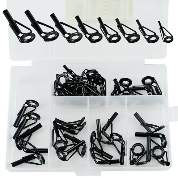40Pcs Fishings Rod Tip Ceramic Rings Guide Repair Replacement Fishings Rod Tip Repair Kits Fishings Rod Tackle Tool Part