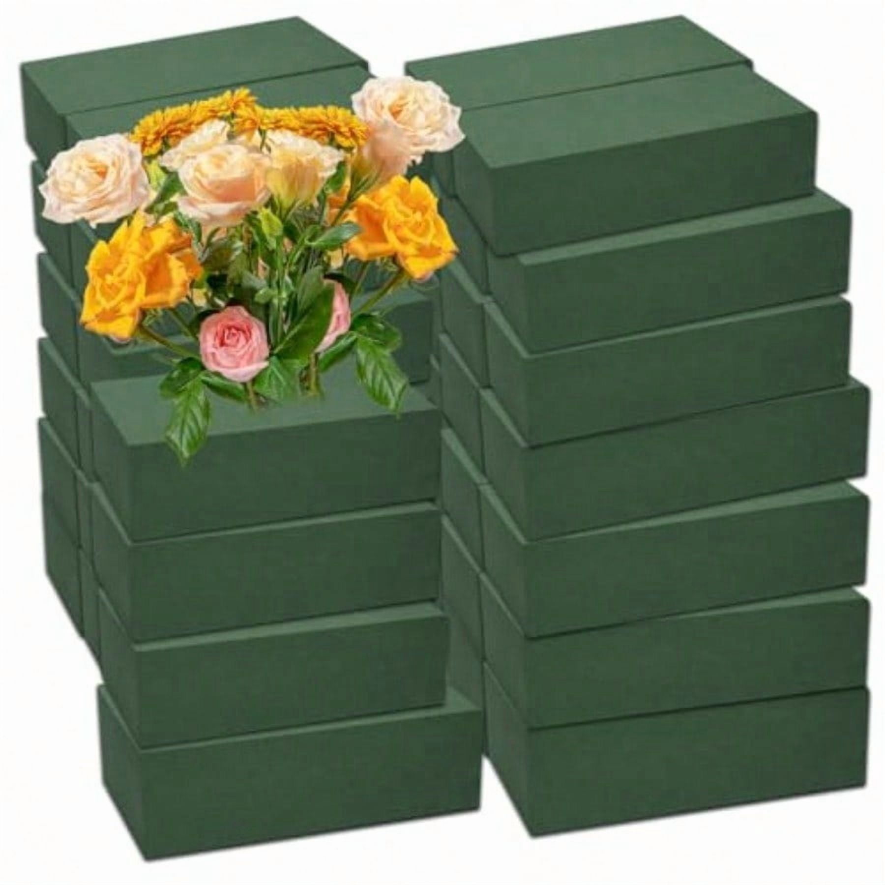 40Pcs Floral Foam Blocks Floral Foamused For Plant Foam And Flower Green Floral Foam Blocks For Dried And Fresh Flowers Florist Foam Dry Foam For Artificial Flowers Supplies 5.5 X 3.2 X 1.8 In