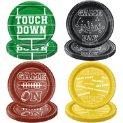 40Pcs Football Party Plates Football Tableware Set Disposable Football Party Decorations Game Day Supplies Football Sports Party Birthday Party Touchdown Tailgate Party Decor, 9 Inch