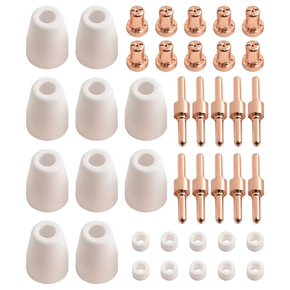 40Pcs For Pt31 Lg40 Air Plasma Cutting Tips Extended Consumables Cut-40 Cut-50 YIWEI