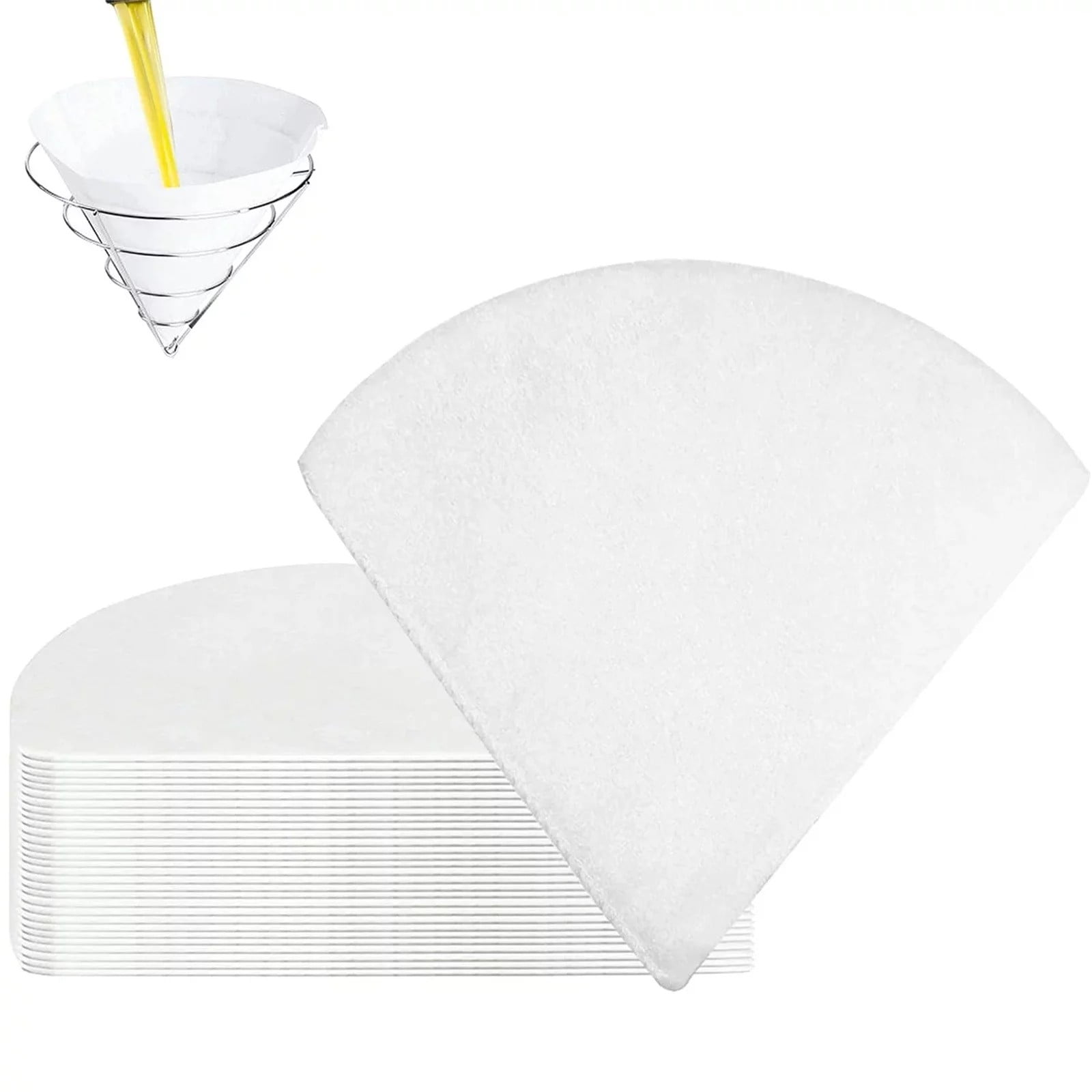 40Pcs Fryer Oil Filter Non Woven Filter Grease Filter 10 Inch Cooking