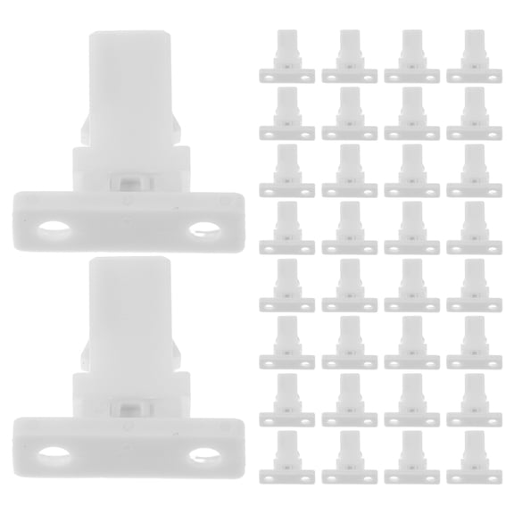 40Pcs Garbage Trash Can Locks White Push Type Bin Buckles for Kitchen and Household