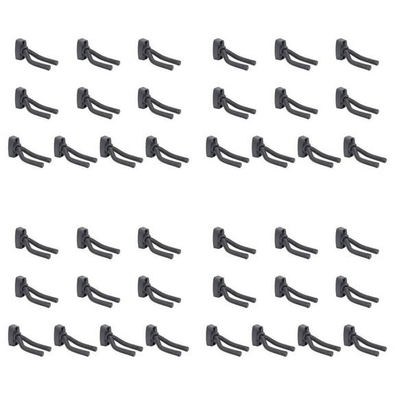 40Pcs Guitar Stand Guitar Hanger Holder Hook Rack Stand Wall Mount Home Studio Display for Guitar Bass,40 x Guitar Stand,Black