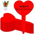 thumbnail image 1 of 40Pcs Heart Shape Plant Labels Garden Thickened Pot Markers Nursery Flower Herb Tags Plastic Waterproof Anti-UV Sign Stakes, 1 of 6