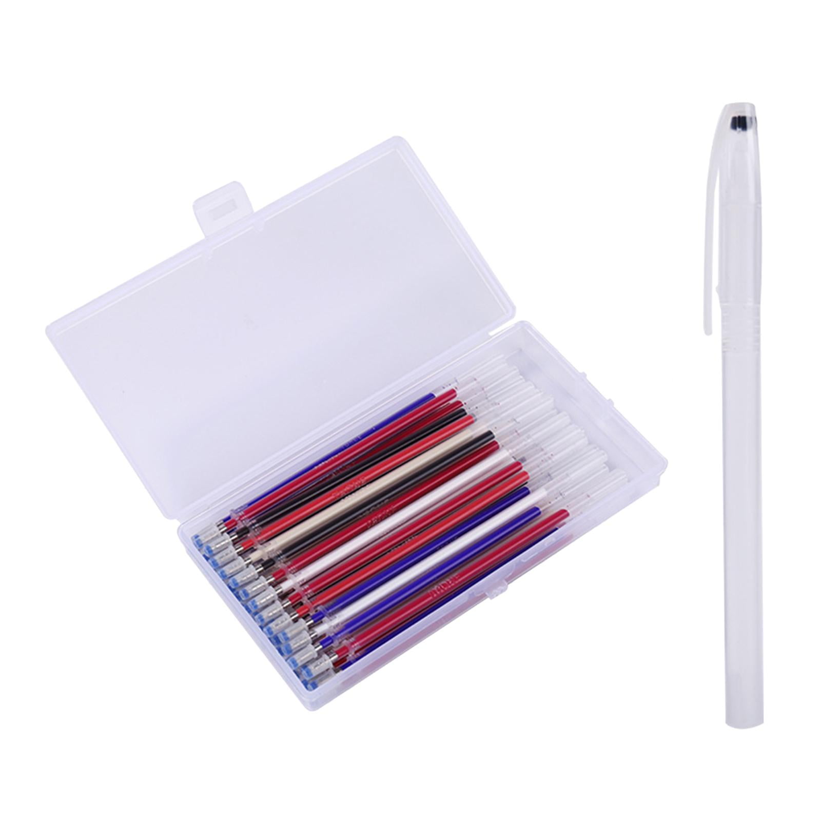 40Pcs Heat Erase Pens, Heat Erasable Refill Pens Fabric Marking Pens  Disappearing Quilting, Sewing, Dressmaking, Embroidery Craft Projects Blue  
