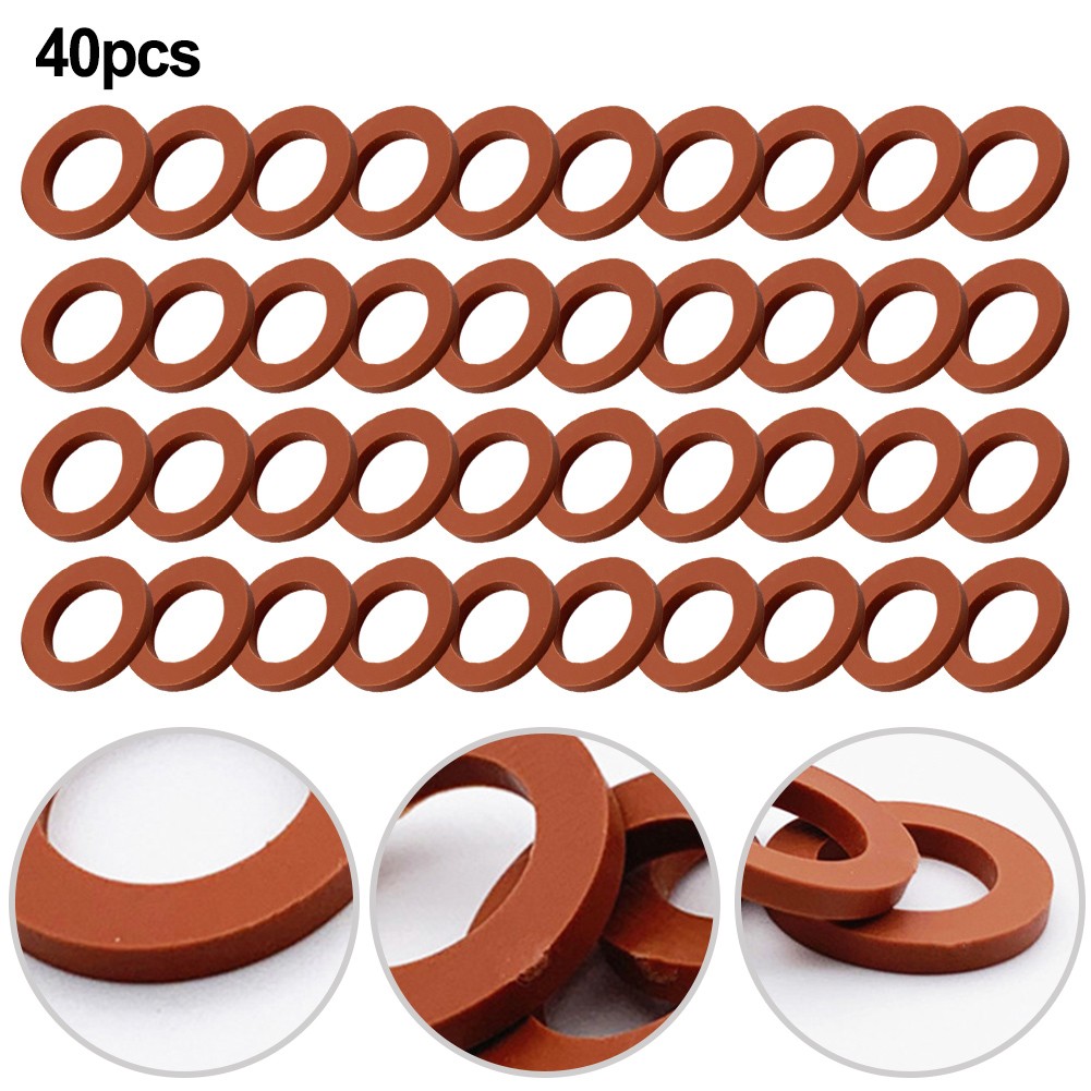 100-Pack Rubber Garden Hose Washers - Self-Locking O-Ring Seals For 3/4 Inch Faucets And Hose Ends