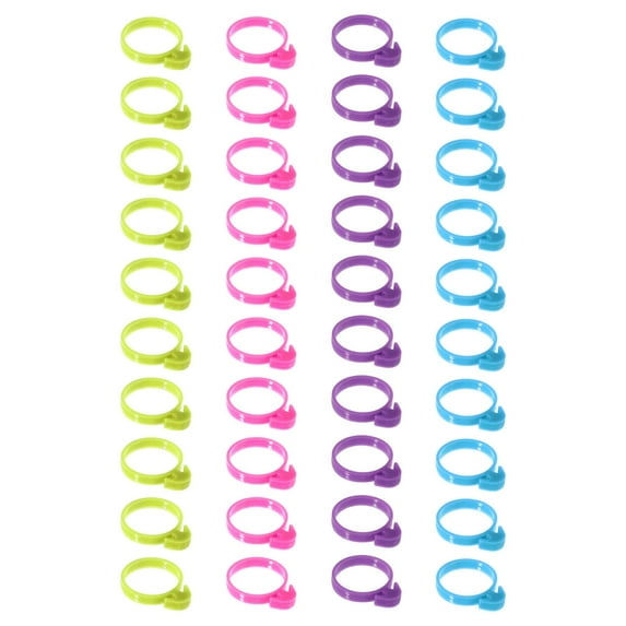 40Pcs Icing Bag Ties Piping Bag Ties, Fixed Rings Pastry Bag Ties Cake Decorating Clips for Cupcakes and Pastry Christmas