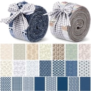 Heymaple 40Pcs Jelly Roll Fabric Strips for Quilting and Sewing, 2.6" x 20" Precut Fabric for DIY Crafting, Floral