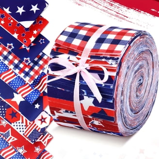 Precut Heymaple 40Pcs Jelly Roll Fabric Strips, 2.6