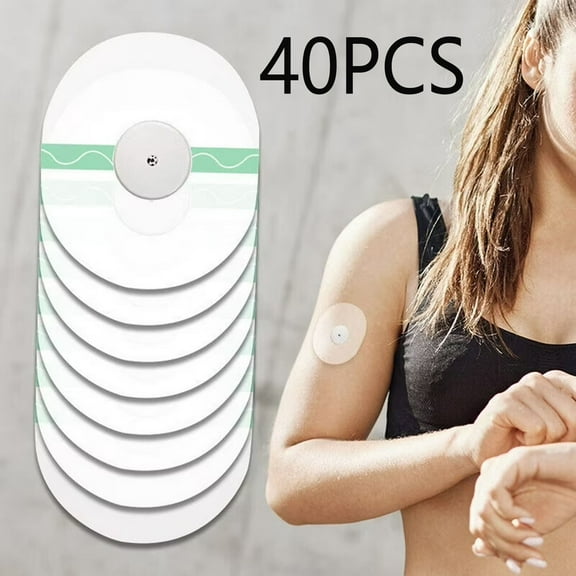 40Pcs Libre 3 Sensor Covers Waterproof, Freestyle Libre 3 Plus Sensor Covers for Libre 1/2 Waterproof Adhesive Patches Precut Tape Shower Strong Stick Clear CGM Overpatch