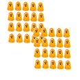 thumbnail image 1 of 40Pcs Luminous Resin Figurines, Halloween Diy Craft Decorations Mini Ghost Figures Glow In The Dark Tiny Statue For Party Home Tabletop Dollhouse Decor, 1 of 7