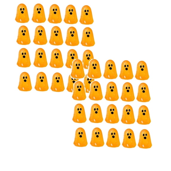 40Pcs Luminous Resin Figurines, Halloween Diy Craft Decorations Mini Ghost Figures Glow In The Dark Tiny Statue For Party Home Tabletop Dollhouse Decor