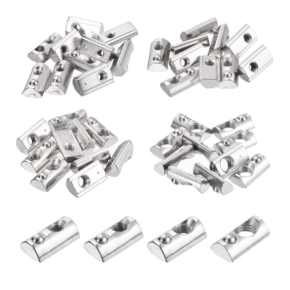 40Pcs M3/M4/M5/M8 t Spring Nut Assortment Kit for 3030 Series Carbon Steel