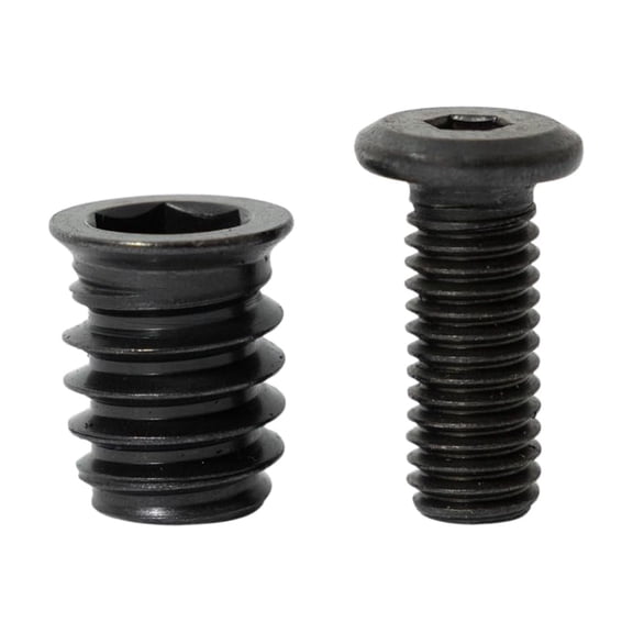 40Pcs M8 Bolt and Threaded Inserts for Wood and Metal | Screws Assortment Kit | Screw Inserts for Wood and Threaded Insert for Metal, Hardware Kit for Hardwood