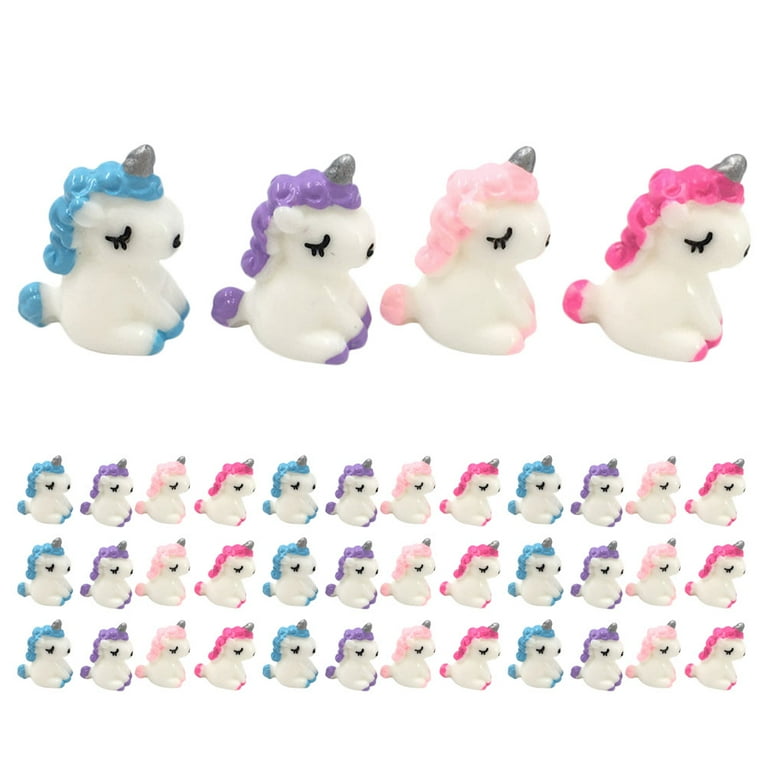 40Pcs Mini Unicorn Figurines Microlandscape Unicorn Statues Unicorn Bonsai Decorations Walmart