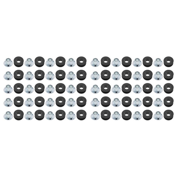 40Pcs Motorcycle Rubber Grommets Kits Motorcycle Windshield Bolts for Fairings Rubber