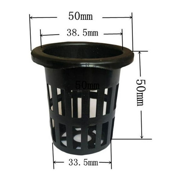 40Pcs Net Duty Hydroponic Mesh Pot Net Cup Basket Hydroponic Plant Grow