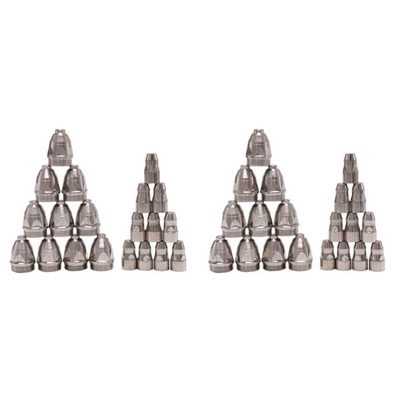 40Pcs P80 Plasma Cutting Torch Consumable Cutting CNC 80A P80 Plasma Torch Tip Electrode Nozzle