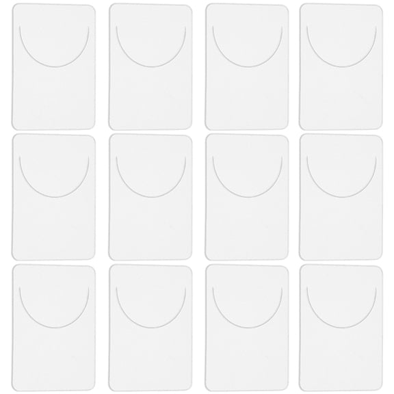 40Pcs PP Plastic Blank Bookmarks Rectangle Clear 40x30x0.5mm