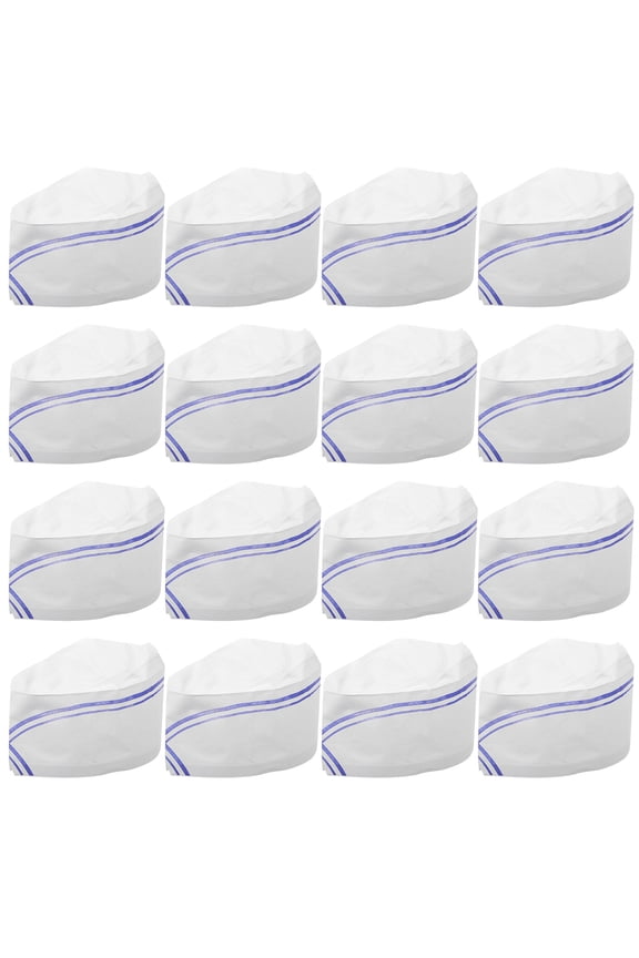 40-Pack Disposable Paper Chef Hats for Cooking, Baking, Restaurant, Hotel Use - Lightweight, Breathable, Comfortable Headwear