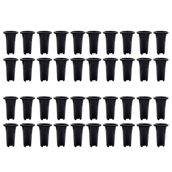 40Pcs Plastic Deep Plant Nursery Pots, Thick Stable Tall Tree Pots, Reusable Tall Seedling Plant Container Pots, Deep