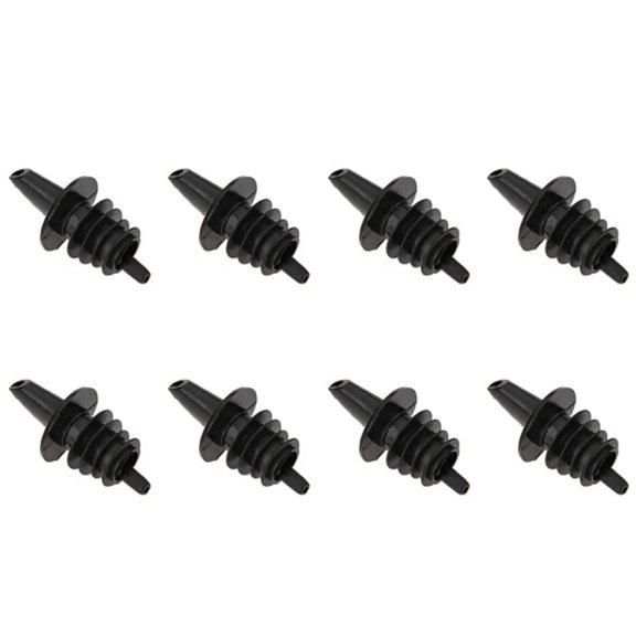 40Pcs Plastic FreeFlow Liquor Spirit Bottle Pourer Bar Wine Cocktail Drinks,40 pcs Non- plastic nozzles,black